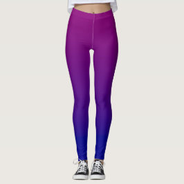 Lila u. blaue Leggings
