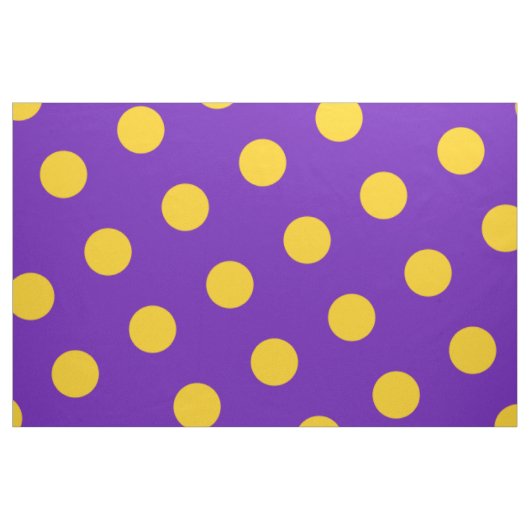 Lila u. gelbe Polka-Punkte Stoff (Fat Quarter (45,7 x 55,9 cm))