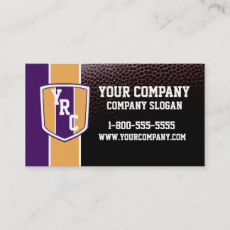 Lila u. Goldfußball-Karte Visitenkarte