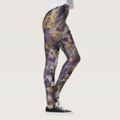 Lila u. Goldgalaxie Leggings (Rechts)