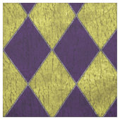Lila u. Goldspaßvogel-Harlekin Stoff (Muster)