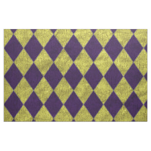 Lila u. Goldspaßvogel-Harlekin Stoff