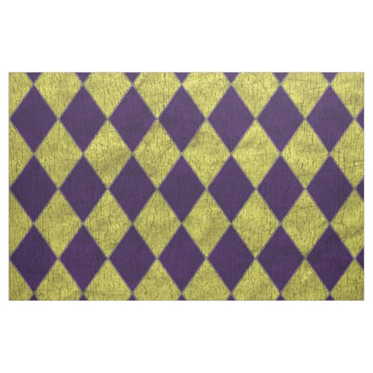 Lila u. Goldspaßvogel-Harlekin Stoff (Fat Quarter (45,7 x 55,9 cm))
