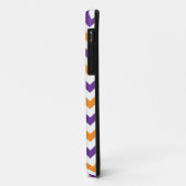 Lila u. orange Zickzack Monogramm iPhone 5 Case-Mate iPhone Hülle (Hinten/Links)