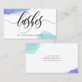 Lila u. Türkis befleckt Visitenkarte (Vorne/Hinten)