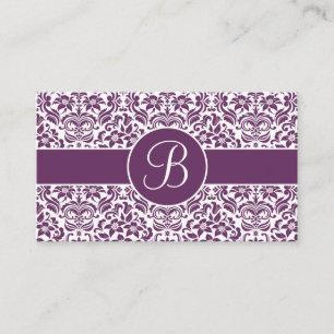 Lila u. weiße begleitkarte