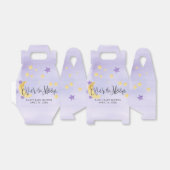 Lila über dem Mond, Babyduschenmoon-Sterne Geschenkschachtel (Ungefaltet)