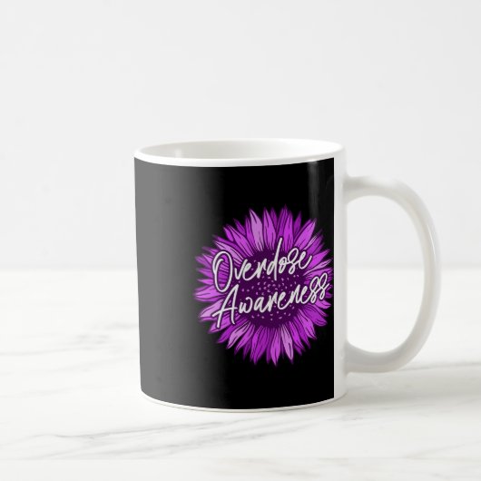 Lila Überdosierung Bewusstsein Geschenke Überleben Kaffeetasse (Rechts)