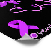 Lila Überdosierung Butterfly Sonnenblumenribb Poster (Ecke)