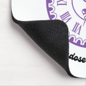 Lila Überdosis-Bewusstsein Keine Geschichte sollte Mousepad (Ecke)