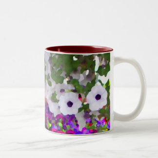 Lila Überfluss-Tasse Zweifarbige Tasse
