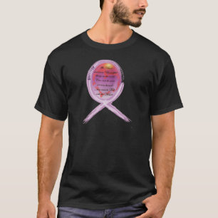 Lila Überlebend-Band umgibt Wörter, um vorbei zu T-Shirt