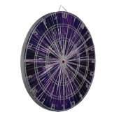 Lila Überschallgeschwindigkeit Dartscheibe (Vorderseite Links)