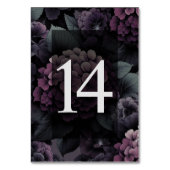 Lila Übersicht über die Flora und Fauna 14 Tischnummer (Rückseite)