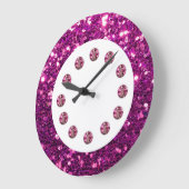 Lila Uhr der Stahldecke (Winkel)