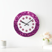 Lila Uhr der Stahldecke (Zuhause)
