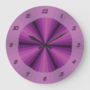 Lila Uhr zur optischen Illusion