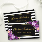 Lila Ultra-Violet-Gold-Streifen Visitenkarte