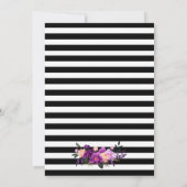 Lila Ultra-Violet-Hochzeitsfeier PSS Einladung (Rückseite)