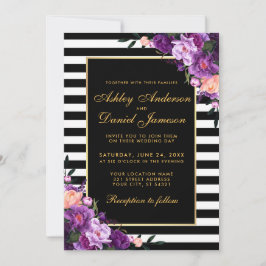 Lila Ultra-Violet-Hochzeitsfeier SP Einladung