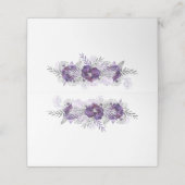 Lila Ultra-Violet-Lavendel-Graufarben-Rose Platzkarte (Außenseite Aufgefaltet)