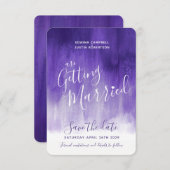 Lila ultraviolette Karten der modernen Kunst Save (Vorne/Hinten)