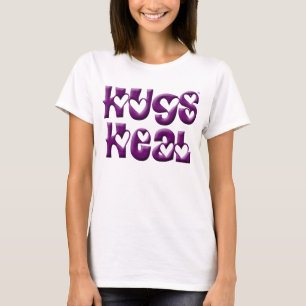 Lila Umarmungen heilen Baby - Puppe T-Shirt