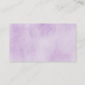 Lila Umbrella Diaper Umschließkarte Begleitkarte (Rückseite)