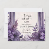 Lila Umgang mit dem Arch Pagan Save The Date (Vorderseite)