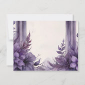 Lila Umgang mit dem Arch Pagan Save The Date (Rückseite)