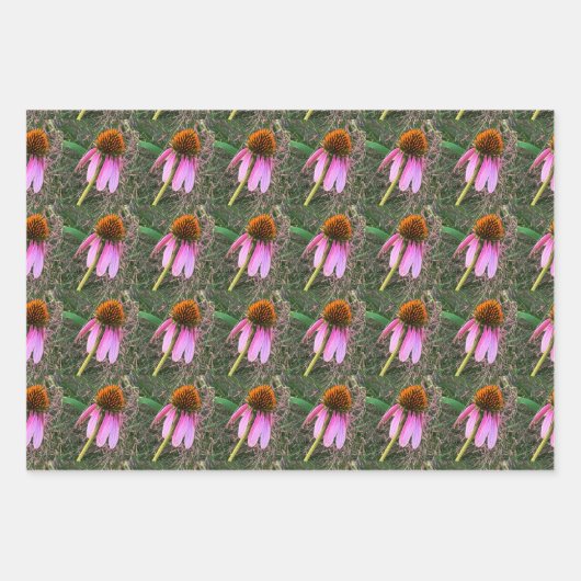 Lila Umwickelpapierblätter Geschenkpapier Set (Vorderseite 3)