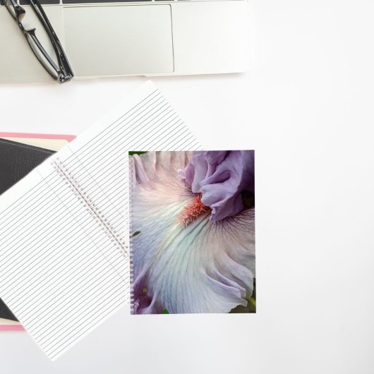 Lila, unabhängig von Irise Floral Notizblock