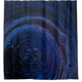 Lila und abstraktes Malen Duschvorhang (Vorderseite)