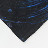 Lila und abstraktes Malen Fleecedecke (Ecke)