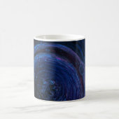 Lila und abstraktes Malen Kaffeetasse (Mittel)