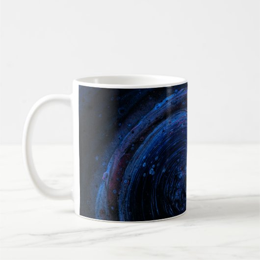Lila und abstraktes Malen Kaffeetasse (Links)