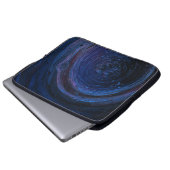Lila und abstraktes Malen Laptopschutzhülle (Vorne Knopf)