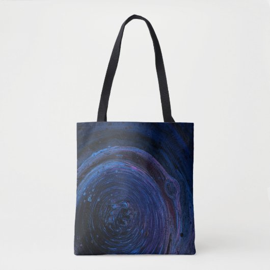 Lila und abstraktes Malen Tasche (Vorderseite)