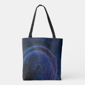 Lila und abstraktes Malen Tasche (Rückseite)