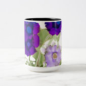 Lila und Aqua Coffee Tasse (Mittel)