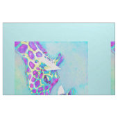 Lila und Aqua-Giraffen groß Stoff (Fat Quarter (45,7 x 55,9 cm))