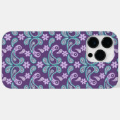 LILA- UND AQUA-PAISLEY-MUSTER Case-Mate iPhone HÜLLE (Rückseite (Horizontal))