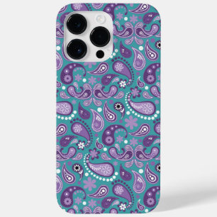 LILA- UND AQUA-PAISLEY-MUSTER Case-Mate iPhone 14 PRO MAX HÜLLE