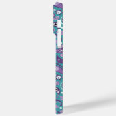 LILA- UND AQUA-PAISLEY-MUSTER Case-Mate iPhone HÜLLE (Rückseite / Links)