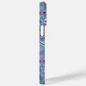 LILA- UND AQUA-PAISLEY-MUSTER Case-Mate iPhone HÜLLE (Rückseite / Rechts)