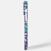 LILA- UND AQUA-PAISLEY-MUSTER Case-Mate iPhone HÜLLE (Rückseite / Links)