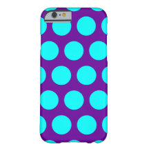 Lila und Aqua Polka Dots