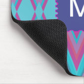 Lila und Aqua-Stämme Mousepad (Ecke)