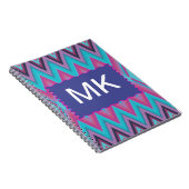 Lila und Aqua-Stämme Notizblock (Rechte Seite)