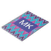 Lila und Aqua-Stämme Notizblock (Linke Seite)